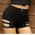 thumbnail image 5 of Awdenio Women Shorts Fashion Summer Low Waist Spicy Girls Plus Size Elastic Women's Denim Shorts, 5 of 6