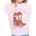 thumbnail image 3 of Barbie Toddler Graphic Crewneck Tee with Short Sleeves, Sizes 12M-5T, 3 of 7