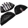 thumbnail image 2 of Black Wig Cap for Hair Care with 3Pcs Elastic Mesh Nets, 2 of 5