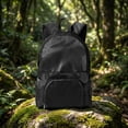 thumbnail image 6 of 3-in-1 Packable Travel Backpack, Foldable Tote Bag with Compact Pouch, Waterproof Lightweight Daypack for Commuting, Hiking, Gym, and Weekend Trips, Black, 6 of 7