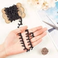 thumbnail image 3 of 1Set 2Rolls 6.56yards/6m Elastic Cord with Buttonhole 15mm Wide White and Black Elastic Button Loop Stretch Band for DIY Sewing Crafts, 3 of 7