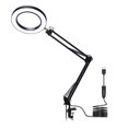thumbnail image 1 of Yeacher Loupe avec Lumière Led Grossissement 5X Trois Modes de Gradation Luminosité Réglable Lampe de Bureau Lampe de Lecture Alimentée par USB avec Support Pliable, 1 of 7