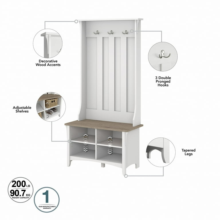 Salinas hall tree with storage bench new arrivals