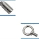 thumbnail image 2 of Pack Of 8 Eye Bolts M8 Stainless Steel Eye Bolts Stainless Eye Bolts Ring Eye Bolt Ring Round Eye Bolt, 2 of 3