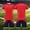 Style1-Red outfits sets for boys, variant on Maqroz Boys Football Set Baseball 2 Piece Outfits School PE Gym Athletic Sweatsuits Summer Short Sleeve Compression Shirt and Shorts Sportswear 5-15 Years
