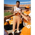 thumbnail image 5 of Overalls for Men Checkered Jumpsuits Stretchy Rompers Work Bibs Coveralls(Orange and White Checkered,L), 5 of 11