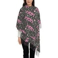 thumbnail image 4 of Cauagu Lovely Mom Ever Print Women Wrap Shawl tassels Scarves Retro Scarf 77.6"X28.3", 4 of 8