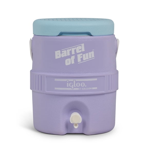 Jarra enfriadora Igloo Retro Party, 7.6 L, Lilac Breeze, 2 galones