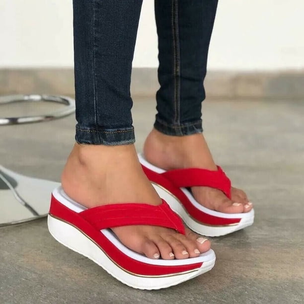 Shiningmiss Sandalias casuales con plataforma para exteriores Wmkox8yii ytu9896