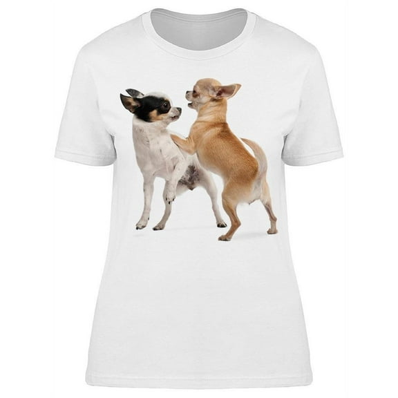 Playful Chihuahuas T-Shirt Women -Image by Shutterstock, Female Small