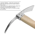 thumbnail image 3 of Pelle Mattock de Jardin, Pelle Piquet en Acier Inoxydable avec Manche en Bois, Outil Manuel Piquet Robuste pour Repiquer, Creuser, Planter, Ameublir le Sol, Camping Ou Prospection, 3 of 7