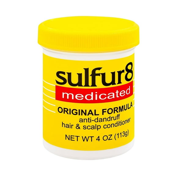 Sulfur8 Hair Scalp Conditioner, Anti Dandruff, Original Formula, Medicated 4 Oz, Pack of 3