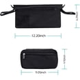 thumbnail image 5 of Bolsa organizadora para cochecito de bebé LzGUNGY organizador con 2 portavasos XL impermeables y aislantes negro, 5 of 5
