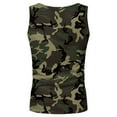 thumbnail image 5 of Baqcunre Tank Tops Men Men Fashion Spring Summer Casual Sleeveless O Neck Camouflage Printed Tank Tops Blouse Sleeveless Tshirts For Men Tops For Men Army Green L, 5 of 5