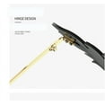 thumbnail image 4 of Fire Flame Sunglasses, Rimless Eyeglasses Wave Glasses Fire Shape Metal Eyewear, 4 of 4