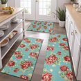 thumbnail image 2 of Pioneer Flower Floral Print Pattern Kitchen Rugs Sets Of 3,Kitchen Runner Rugs Non Skid Washable,Decorative Kitchen Floor Mats for Kitchen,Sink,Laundry,17"x30"+ 17"x47" + 17"x59", 2 of 6