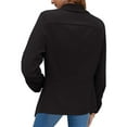 thumbnail image 4 of Frontwalk Ladies Slim Fit Plain Outwear Long Sleeve Casual Blazers Women Shawl Neck Business Coat, 4 of 4