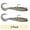 Black, variant on Luck E Strike 5-Inch Natural Mirror Darting Image Shad, 2 Pack