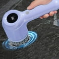 thumbnail image 5 of Electric Spin Scrubber with 5 Brush Heads Cordless Dish Scrubber Brush (Purple), 5 of 17