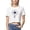 #03 White, variant on Busydd T Shirts for Women Casual Short Sleeve Summer Tops for Women Trendy Round Neck Crop Tops for Women Comfy Cotton Graphic Tees M