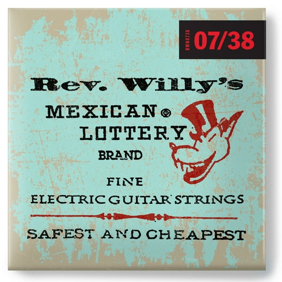 Dunlop RWN0738 Reverend Willy Extra Light Electric Guitar Strings, .007-.038