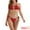 Red, variant on DARING DIVA Women's Halter Push Up Bikini Sets Triangle Bottoms X-Small Coffee