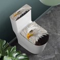 thumbnail image 2 of HELLHERO Eagle Dressing Toilet Seat Lid Cover Pack of 2 Stylish Bathroom Set for Bathroom Accessories, Stretch, 2 of 5