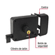 thumbnail image 2 of Cerradura Chapa De Sobreponer Seguridad Barra Puerta Izquierda Lab.G Negro, 2 of 5