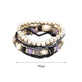 thumbnail image 5 of HEVIRGO 7Pcs/Set Women Boho Bohemian Mix Style Multilayer Elastic Beaded Bracelets for Banquet Party Acrylic,Alloy Green, 5 of 7