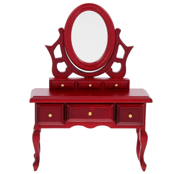 KAKOWELY Decoración de mini tocador para casa Decoración de mini cajón para casa Accesorios para mini casa