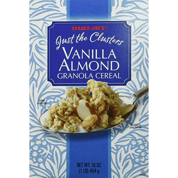 Trader Joe's Just the Clusters Vanilla Almond Granola Cereal 1 Pack
