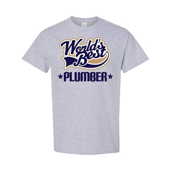 Inktastic Plumber Worlds Best Plumbing T-Shirt