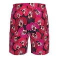 thumbnail image 6 of Kdxio Orchids Flowers Pattern Mens Casual Shorts - Drawstring Summer Beach Sports Shorts for Men, 6 of 9