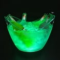 thumbnail image 4 of LED acrylic transparent Ice Buckets 5L Clear Plastic Ice Bucket Large Capacity Light Bucket RGB Colors Changing LED Cooler Bucket Champagne Wine Ice Beer Buckets with Lights for Party Home Bar Club, 4 of 4