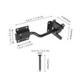 thumbnail image 2 of HEALEEP Marine Hardware Gate Latch Carbon Steel Black 1 Set For Outdoor Use, 2 of 8