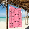 thumbnail image 2 of Dreamtimes Cute Cartoon Pink Pigs Beach Towel Microfiber, 31"x 71" Large Quick Dry Travel Towel Beach Blanket for Women Men Travel Swim Camping Holiday, 2 of 3