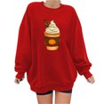 thumbnail image 1 of Ichuanyi liquidación de halloween de halloween halloween estampado holgazanería blusa de manga larga redonda de cuello redondo ICHUANYI WER202308216126, 1 of 4