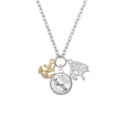 thumbnail image 2 of Delight Jewelry Goldtone Clear Crystal Anchor Let Things Go Fall Zoey Charm Necklace, 28", 2 of 4