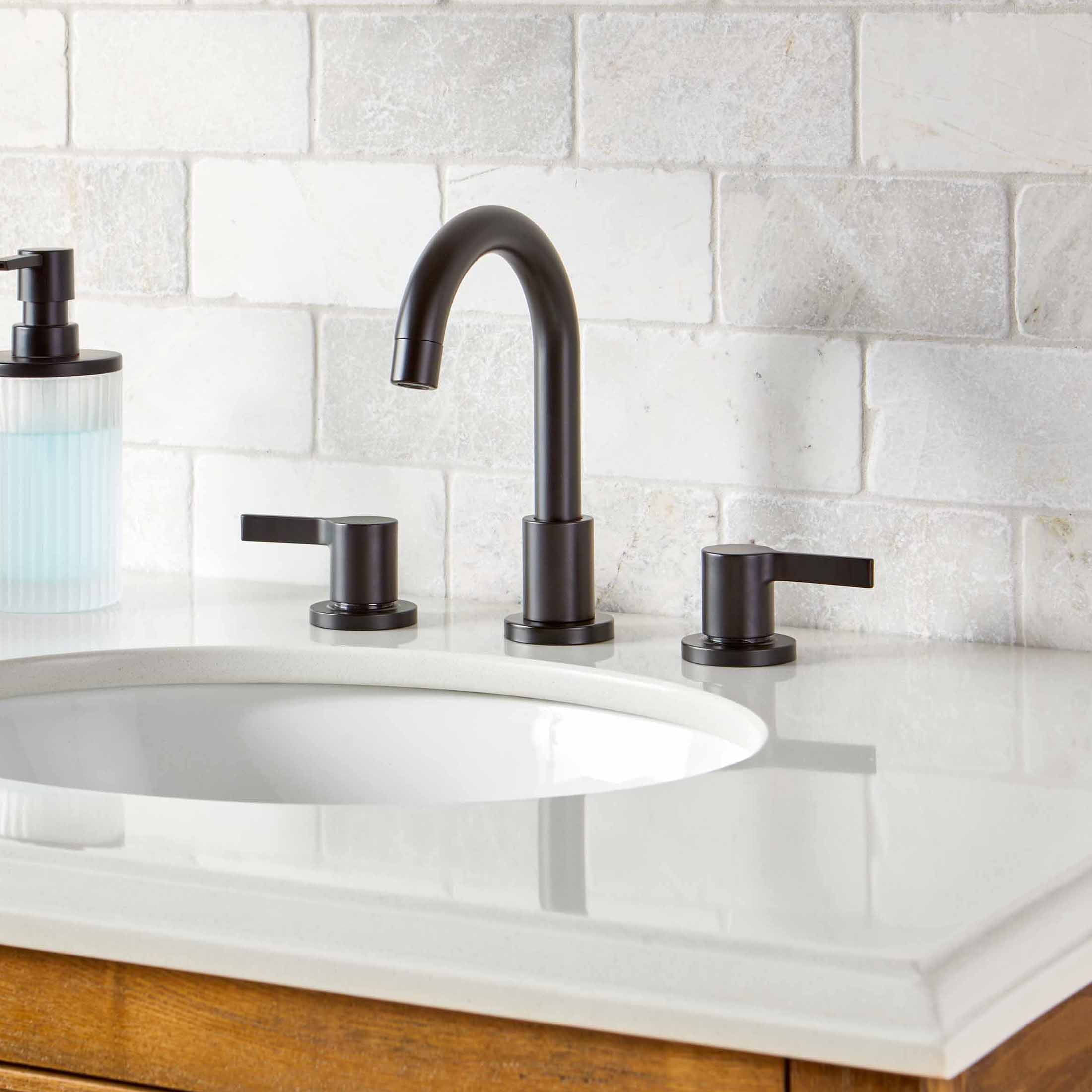 Better Homes & Gardens 8" Widespread Bathroom Faucet in Matte Black