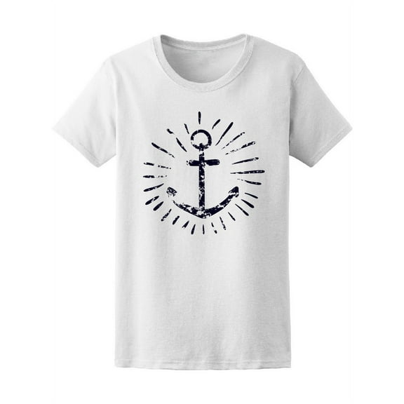 Anchor Logo Vintage Style T-Shirt Women -Image by Shutterstock, Female Small