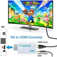 thumbnail image 3 of Wii to HDMI Converter Adapter，Connect Wii Console to HDMI Display in 1080p Output Video with 3.5mm Audio Supports All Wii Display Modes White, 3 of 10