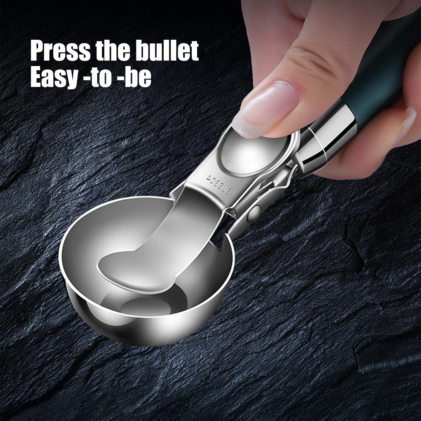 Zyliss Right Scoop Ice Cream Scoop - Ergonomic, Dishwasher-Safe Ice Cream Scooper