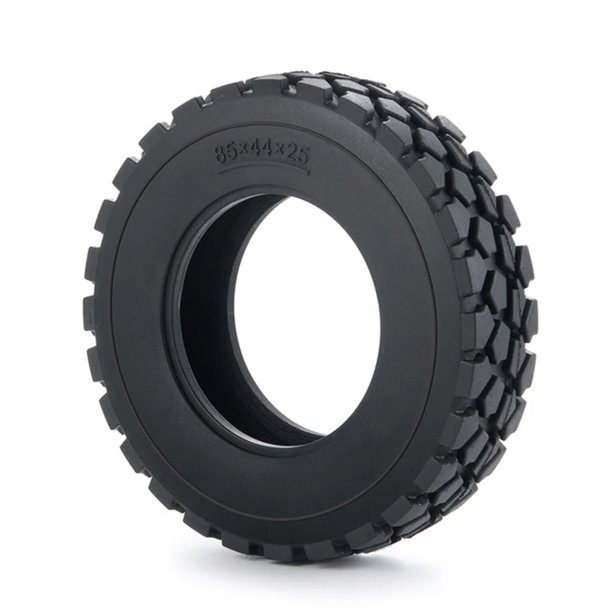 Ounissouiy Llantas RCGOFOLLOW, llantas de rueda RC, pieza de coche resistente al desgaste, llantas de rueda Rc, llantas para semicamiones 1/14 LMT Kits de construcción modelo Negro