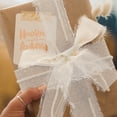 thumbnail image 5 of 3 Rolls Decorative Fringe Ribbons for Wedding Bouquets, Crafting Ribbon for Floral Arrangements and Wrapping, 5 of 7