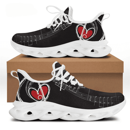 

Drop Ship 1pcs Men s Shoes Casual Flats Sneakers Lace-up Music Note 3D Pattern Comfortable Breathable Shoes for Boys