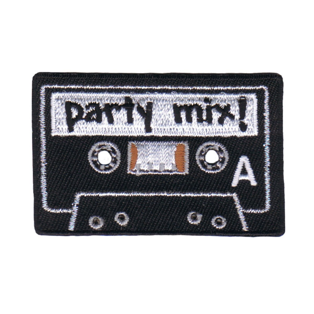Cassette Tape Patch DJ Embroidered Iron Sew On Retro Music Rock LP
