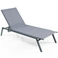 thumbnail image 2 of Gymax Patio 6-Position Adjustable Lounge Chair Outdoor Reclining Chair Poolside, 2 of 8