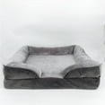 thumbnail image 2 of Cooling Dog Bed Memory Foam, Waterproof Dog Bed for Extra Large Dogs, Orthopedic Jumbo Breed Dog Bed with Bolster & Removable Cover, 2 of 2