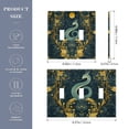 thumbnail image 2 of Yayeee Toggle Light Switch Wall Plate 2-Gang 4.56"x4.48" Decorative Outlet Cover, Green Celestial Serpent, 2 of 7