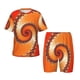 thumbnail image 1 of Balery Orange Rotating Conjunto de Pijama Infantil de Manga Corta con Estampado – Ropa de Dormir de Algodón Suave-3X-Large, 1 of 6